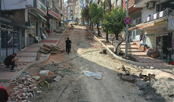 Aybastı’da Cadde ve Sokaklar Yenileniyor