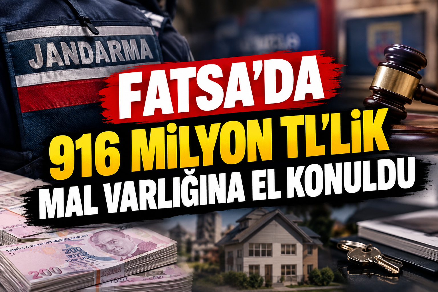 Fatsa’da 916 Milyon TL’lik Mal Varlığına El Konuldu