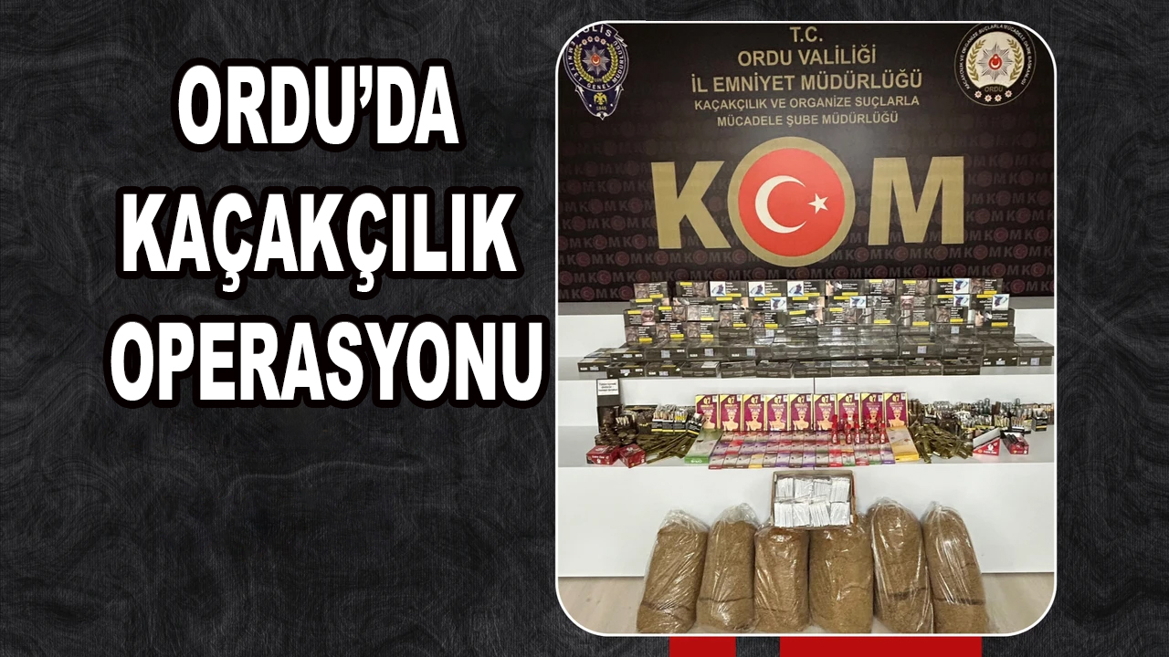 ON BİNLERCE MAKARON VE KAÇAK TÜTÜN ELE GEÇİRİLDİ