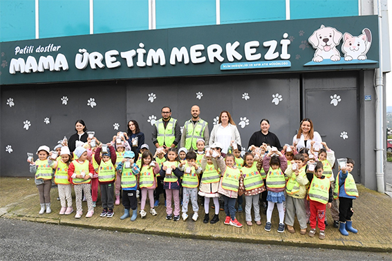 MİNİKLERDEN PATİLİ DOSTLARA  ZİYARET